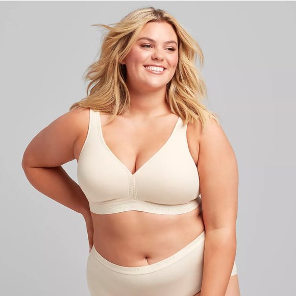 Cacique Other - CACIQUE Cotton Lightly Lined No Wire Full Coverage Bra Size 44DDD 44F